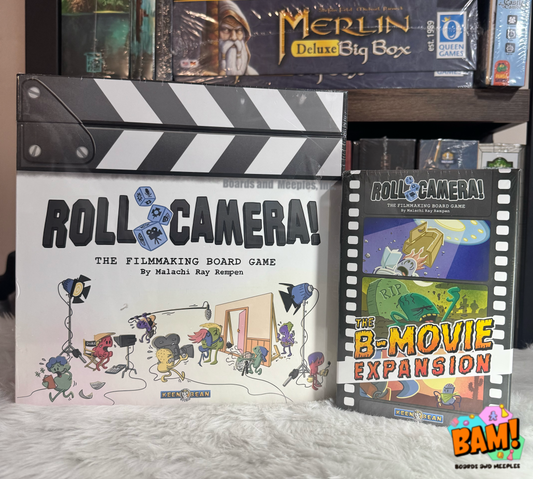 Roll Camera!: The Filmmaking Board Game + Roll Camera!: The B-Movie Expansion (Kickstarter)